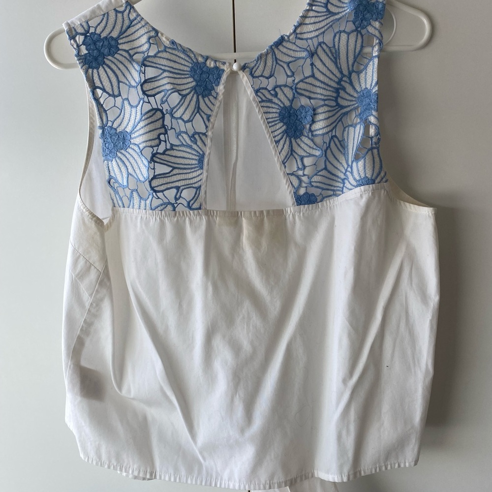 Anthropologie tie front top